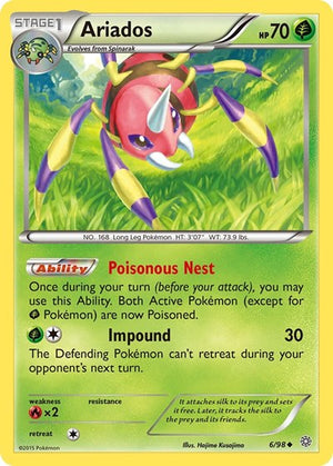 Pokemon TCG - XY - Ancient Origins - Ariados - 6/98