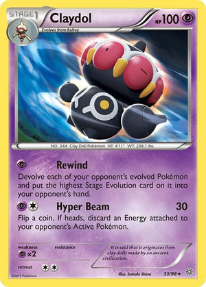 Pokemon TCG - XY - Ancient Origins - Claydol - 33/98