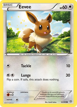 Pokemon TCG - XY - Ancient Origins - Eevee - 63/98