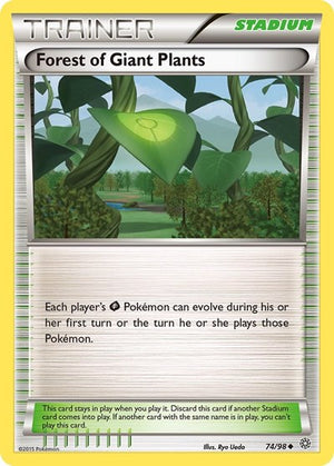 Pokemon TCG - XY - Ancient Origins - Forest of Giant Plants - 74/98 - Reverse Holofoil