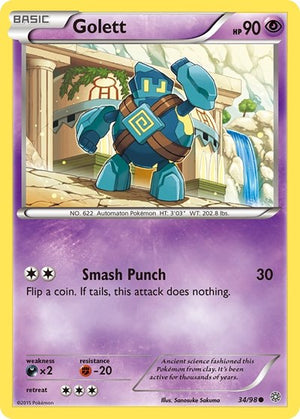 Pokemon TCG - XY - Ancient Origins - Golett - 34/98