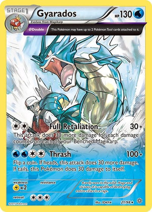 Pokemon TCG - XY - Ancient Origins - Gyarados - 21/98 - Reverse Holofoil