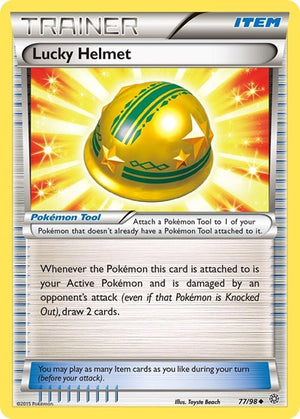 Pokemon TCG - XY - Ancient Origins - Lucky Helmet - 77/98 - Reverse Holofoil