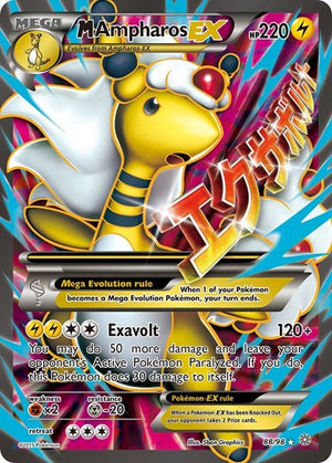 Pokemon TCG - XY - Ancient Origins - M Ampharos EX - 88/98 - Holofoil