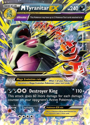 Pokemon TCG - XY - Ancient Origins - M Tyranitar EX - 43/98 - Holofoil