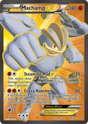 Pokemon TCG - XY - Ancient Origins - Machamp EX - 90/98 - Holofoil