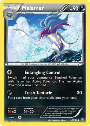 Pokemon TCG - XY - Ancient Origins - Malamar - 46/98 - Reverse Holofoil