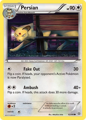 Pokemon TCG - XY - Ancient Origins - Persian - 62/98
