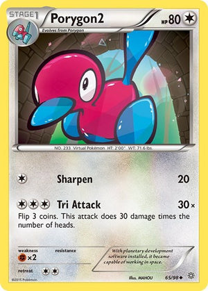 Pokemon TCG - XY - Ancient Origins - Porygon2 - 65/98