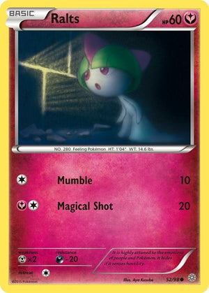 Pokemon TCG - XY - Ancient Origins - Ralts - 52/98 - Reverse Holofoil