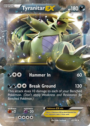 Pokemon TCG - XY - Ancient Origins - Tyranitar EX - 42/98 - Holofoil