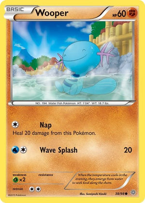 Pokemon TCG - XY - Ancient Origins - Wooper - 38/98