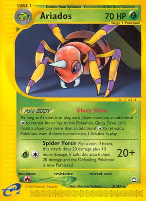Pokemon TCG - Aquapolis - Ariados - 003/147
