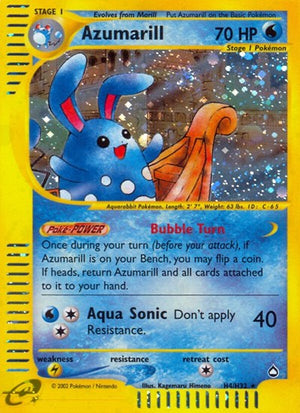 Pokemon TCG - Aquapolis - Azumarill - H04/H32 - Holofoil