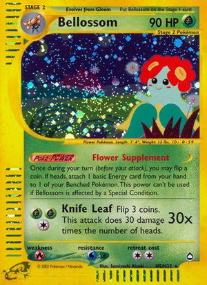 Pokemon TCG - Aquapolis - Bellossom - H05/H32 - Holofoil
