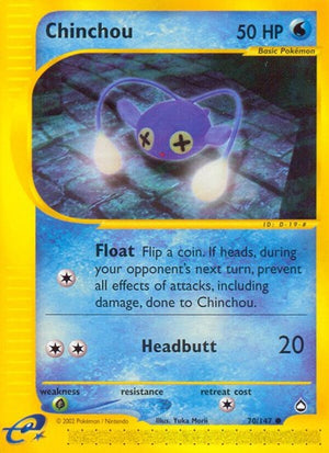 Pokemon TCG - Aquapolis - Chinchou - 070/147