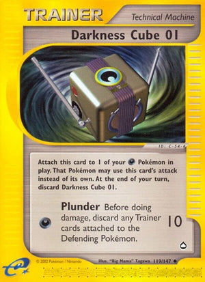 Pokemon TCG - Aquapolis - Darkness Cube - 119/147