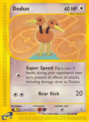 Pokemon TCG - Aquapolis - Doduo - 073/147