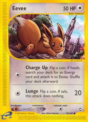 Pokemon TCG - Aquapolis - Eevee - 075/147