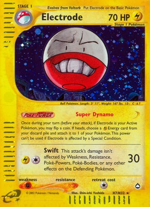 Pokemon TCG - Aquapolis - Electrode - H07/H32 - Holofoil