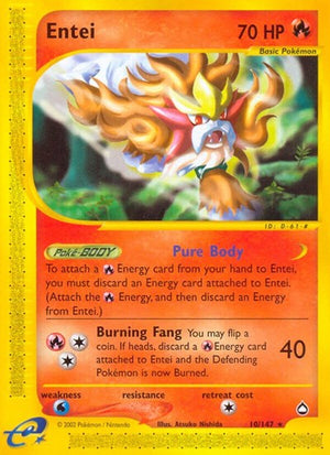 Pokemon TCG - Aquapolis - Entei - 010/147