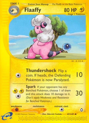 Pokemon TCG - Aquapolis - Flaaffy - 047/147 - Reverse Holofoil