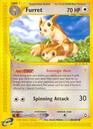 Pokemon TCG - Aquapolis - Furret - 048/147