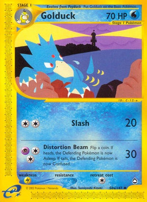 Pokemon TCG - Aquapolis - Golduck - 050a/147 - Reverse Holofoil