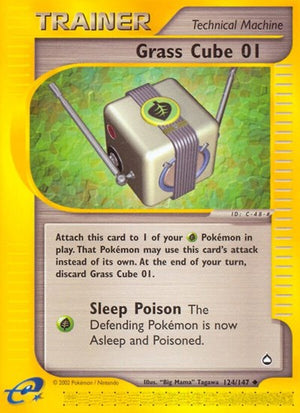 Pokemon TCG - Aquapolis - Grass Cube - 124/127