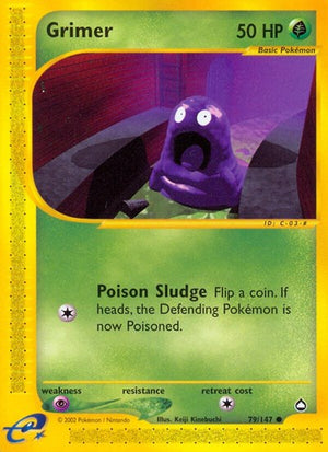 Pokemon TCG - Aquapolis - Grimer - 079/147