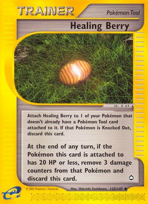 Pokemon TCG - Aquapolis - Healing Berry - 125/147