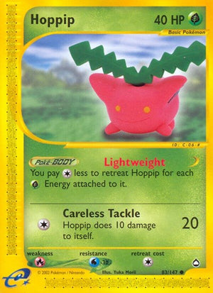 Pokemon TCG - Aquapolis - Hoppip - 083/147 - Reverse Holofoil