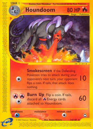 Pokemon TCG - Aquapolis - Houndoom - 014/147