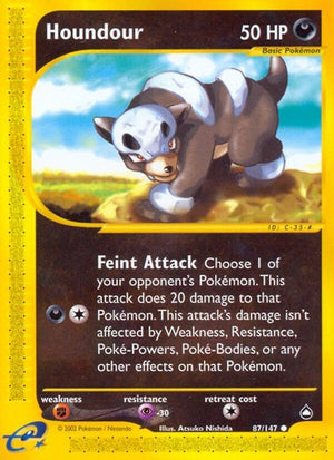 Pokemon TCG - Aquapolis - Houndour - 087/147