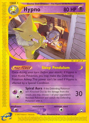 Pokemon TCG - Aquapolis - Hypno - 016/147