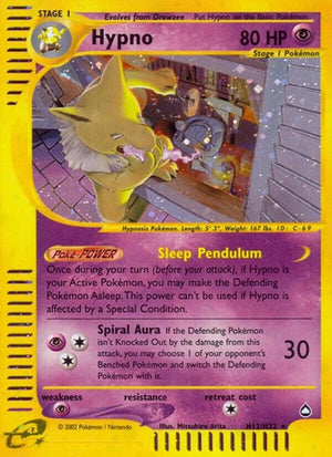Pokemon TCG - Aquapolis - Hypno - H12/H32 - Holofoil