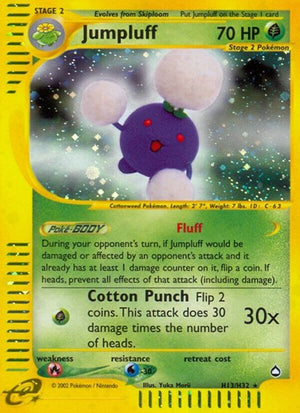 Pokemon TCG - Aquapolis - Jumpluff - H13/H32 - Holofoil
