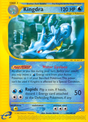 Pokemon TCG - Aquapolis - Kingdra - 019/147