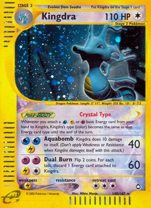 Pokemon TCG - Aquapolis - Kingdra - 148/147 - Holofoil