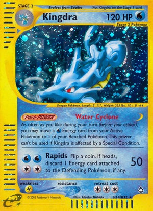 Pokemon TCG - Aquapolis - Kingdra - H14/H32 - Holofoil