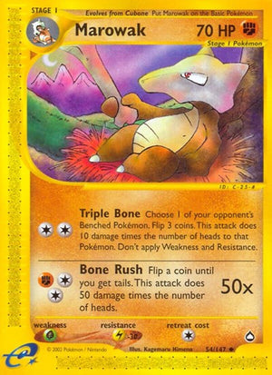 Pokemon TCG - Aquapolis - Marowak - 054/147