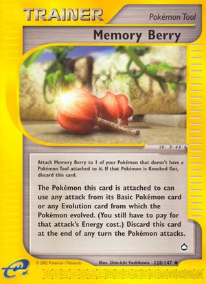 Pokemon TCG - Aquapolis - Memory Berry - 128/147