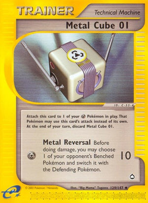 Pokemon TCG - Aquapolis - Metal Cube - 129/147