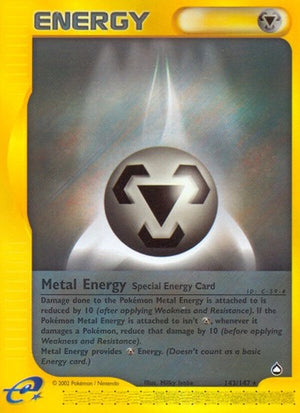Pokemon TCG - Aquapolis - Metal Energy - 143/147 - Reverse Holofoil