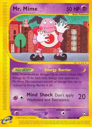 Pokemon TCG - Aquapolis - Mr. Mime - 095a/147