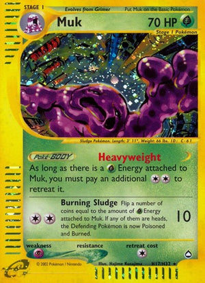 Pokemon TCG - Aquapolis - Muk - H17/H32 - Holofoil