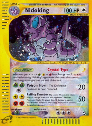Pokemon TCG - Aquapolis - Nidoking - 150/147 - Holofoil