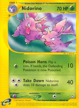 Pokemon TCG - Aquapolis - Nidorino - 055/147