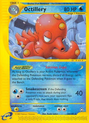 Pokemon TCG - Aquapolis - Octillery - 026/147