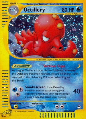 Pokemon TCG - Aquapolis - Octillery - H20/H32 - Holofoil